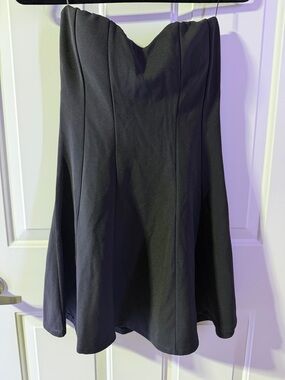 NWT Strapless Black A-Line Skirt